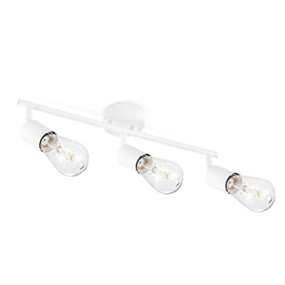 Home Sweet Home Moderner LED Deckenleuchte | Mello | 45.5/11.5/16cm | Weiß | Deckenstrahler 3 Flammig | Metall | Dimmbar | inkl. LED-Leuchtmittel | E27 | 4W | 350lm | warmweißes Licht von home sweet home collection