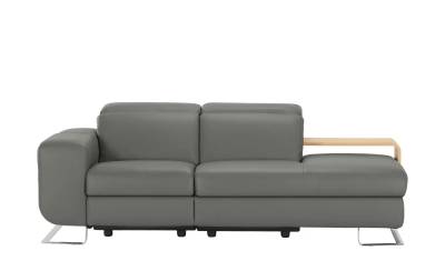 JOOP! Ledersofa  8151 ¦ grau ¦ Maße (cm): B: 211 H: 74 T: 111 Polstermöbel > Sofas > Einzelsofas - Höffner