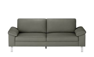 Max Schelling Ledersofa aus Echtleder Maximum ¦ grau ¦ Maße (cm): B: 224 H: 86 T: 97 Polstermöbel > Sofas > 3-Sitzer - Möbel Kraft