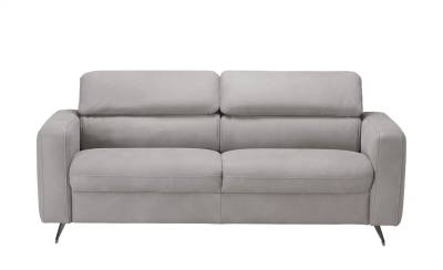 Hukla Ledersofa  Carisma ¦ grau ¦ Maße (cm): B: 190 H: 82 T: 96 Polstermöbel > Sofas > 2-Sitzer - Höffner