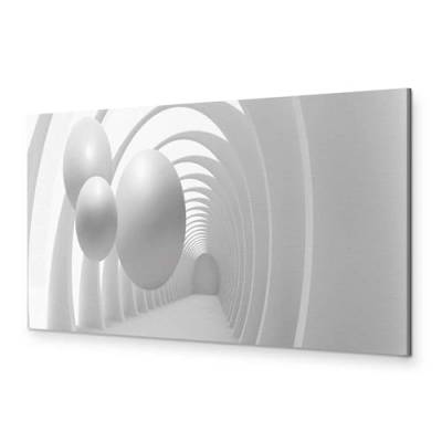 murando - Bilder 3D Effekt Vlies Leinwandbild 1 tlg Kunstdruck modern Wandbilder XXL Wanddekoration Design Wand Bild Panoramabild - Kugeln Tunnel geometrische Muster a-B-0034-b-a von murando