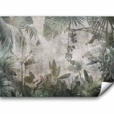 murando Fototapete selbstklebend tropische Blätter 392x280 cm Tapete Wandtapete Klebefolie Dekorfolie Tapetenfolie Wand Dekoration Wandaufkleber Wohnzimmer Jungle Natur Monstera von murando