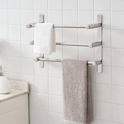 [neu.Haus] Handtuchhalter Harjavalta aus Edelstahl Badetuchhalter 32 x 40 x 12,5 cm für Bad Küche Toilette Chrom von Neuhaus