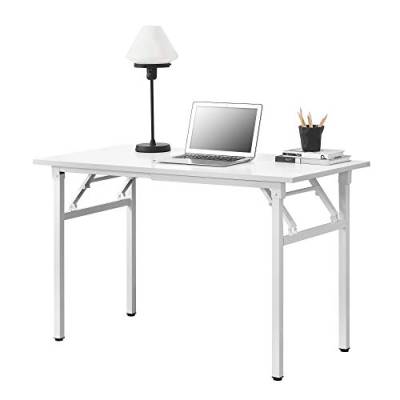 [neu.Haus] Klapptisch - 120 x 60 x 75-76,4cm Schreibtisch Bürotisch Computertisch Tisch Klappbar Weiß von Neuhaus