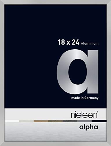 nielsen Aluminium Bilderrahmen Alpha, 18x24 cm, Silber Matt von nielsen
