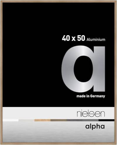 nielsen Aluminium Bilderrahmen Alpha, 40x50 cm, Eiche von nielsen
