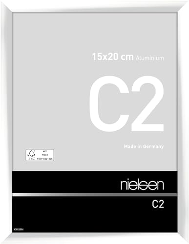 nielsen Aluminium Bilderrahmen C2, 15x20 cm, Weiß Glanz von nielsen