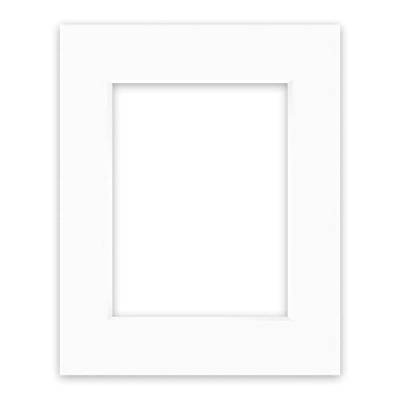 nielsen Conservation Passepartout Karton 1,5 mm | Außenformat 24x30 cm für Bildformat 15x20 cm | Reinweiß (hellweiß) | Glatte Oberfläche von nielsen