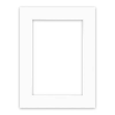nielsen Conservation Passepartout Karton 1,5 mm | Außenformat 60x80 cm für Bildformat 40x60 cm | Reinweiß (hellweiß) | Glatte Oberfläche von nielsen