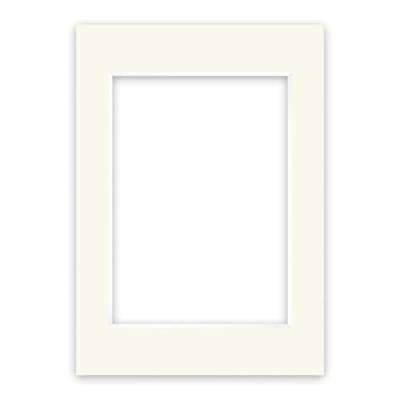 nielsen Conservation Passepartout Karton 2,2 mm | Außenformat 42x59,4 cm (DIN A2) für Bildformat 29,7x42 cm (DIN A3) | Elfenbeinweiß (Creme weiß) | Glatte Oberfläche von nielsen