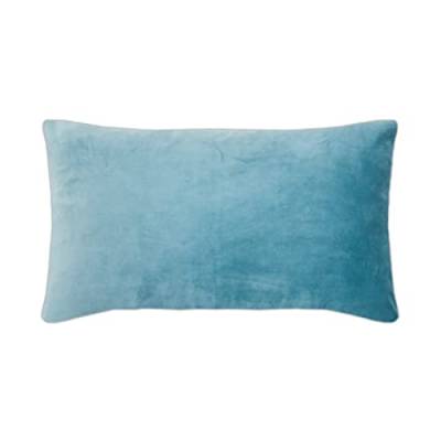 PAD - Elegance - SAMT Kissen, Zierkissen, Kissenhülle - 35 x 60 cm - Farbe: Aqua Blau - Ohne Füllung von PAD