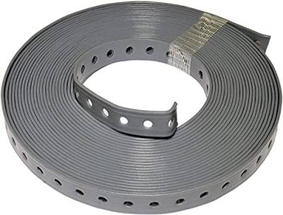 1 Rolle (10 m) Lochband kunststoffummantelt grau (27 mm) von rohrfix-24
