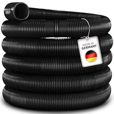 tillvex Poolschlauch 8m / 32mm schwarz | Schwimmbadschlauch mit Muffen | Solarschlauch für Pool und Schwimmbecken | Saugschlauch | Pumpenschlauch | flexibler Wasserschlauch von tillvex