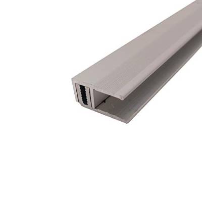 ufitec Profilsystem für Parkett- und Laminatböden - für Belagshöhen von 7-16 mm - viele Farben lieferbar (Abschlussprofil | 270 cm lang, Silber) von ufitec profile systems