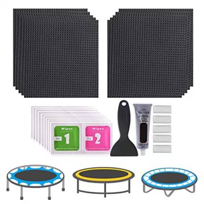 Trampolin Reparaturset Sprungtuch,Nylon Reparatur Patche,Trampolin Flicken Reparatur Set,Trampolin Patch Reparatur Set,Quadratisch Reparatur Patche,Trampolin Flicken Reparaturset,quadratische Flicken von ulapithi