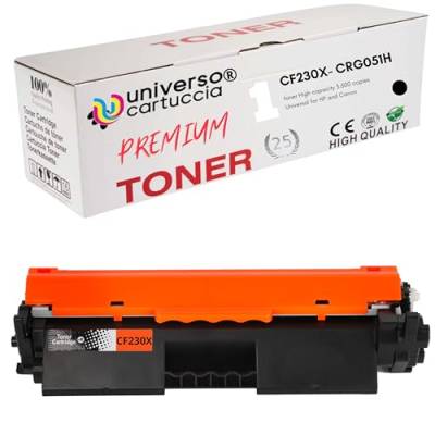 universo cartuccia - 30A 30X 051H Universal Toner kompatibel zu HP CF230A CF230X mit Canon CRG-051 (CF230X) von universo cartuccia