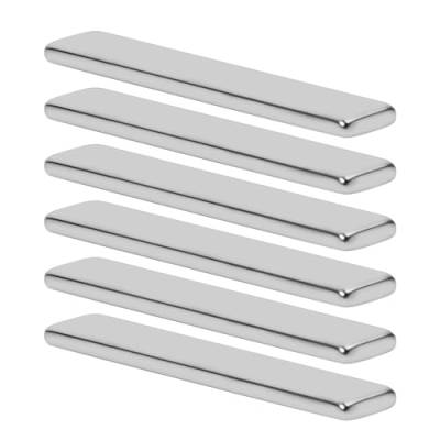 6 Stück Neodym Magnete Extra Stark, Rechteckig und Klein, Flache Magnete für Handwerk, Haus und Büro (60x10x3mm) von xianynow