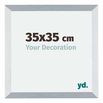 Your Decoration - Bilderrahmen 35x35 cm - Bilderrahmen aus MDF mit Acrylglas - Antireflex - Ausgezeichnete Qualität - Aluminium Gebürstet - Mura von yd.