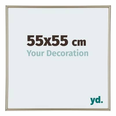 yd. Your Decoration - Bilderrahmen 55x55 cm - Champagner - Bilderrahmen aus Kunststoff mit Acrylglas - Antireflex - 55x55 Rahmen - Annecy von yd.