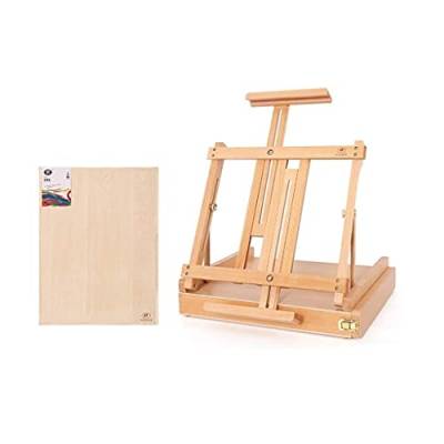 yudPinn Schreibtisch, höhenverstellbare Holzschublade für Kinder im Innenbereich, 43–70 cm, Gewicht: 4,4 kg (B 36 x 42 x 43 cm) von yudPinn