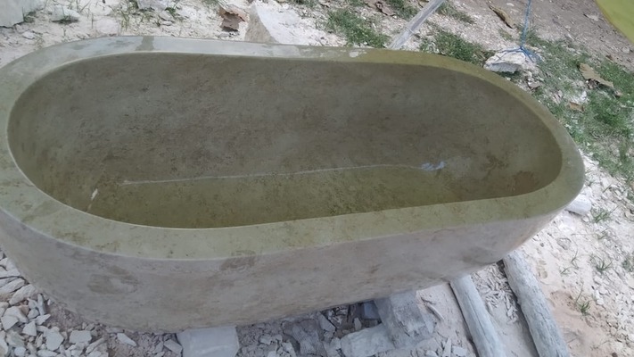 Badewanne Freistehende Marmor Stein Wanne Spa Becken Pool Steinwanne freistehende Natursteinwanne Badewanne Freistehende Marmor Stein Wanne Spa Becken Pool Steinwanne freistehende Natursteinwanne von TARSHOPBALI
