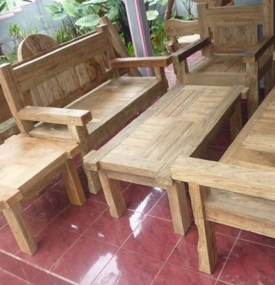 Esstisch Küchentisch Holztisch Teak Holz Wohnzimmertisch Gartentisch Teakholz Tisch Beistelltisch von TARSHOPBALI
