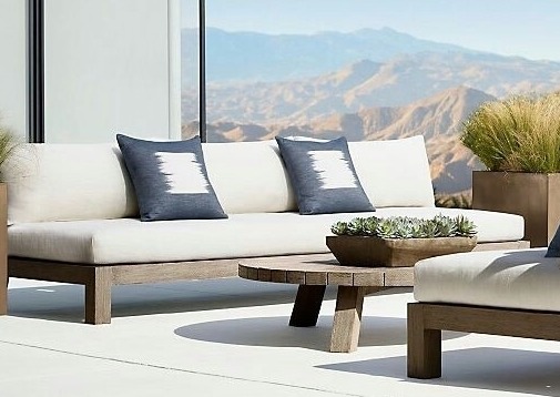 Gartensitzgruppe Sofa Outdoor Lounge Teakholz Outdoorsitzgruppe Loungesofa Gartenmöbel Sitzgruppe von TARSHOPBALI