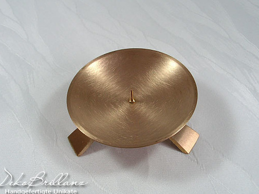 Kerzenständer Dreifußleuchter Gold kl Dorn 7cm Kerzenständer Dreifußleuchter Gold kl Dorn 7cm von DekoBrillanz