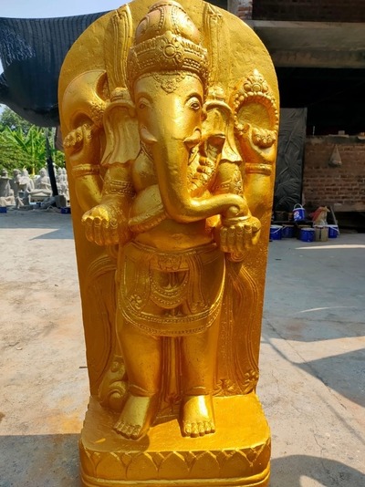 Skulptur Ganesha Buddha Figur Steinskulptur Elefantengott Stein Ganescha Statue Feng Shui Hindu Gott von TARSHOPBALI