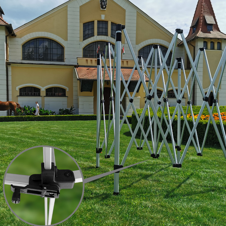 Gartenzelt 3x3m Exclusive Aluminium Beige von Brimo