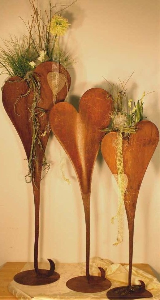 Herz auf Platte Edelrost von Exclusive Home Accessoires