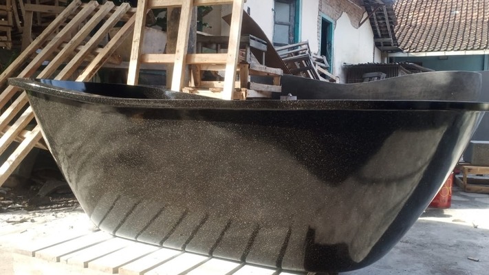 Freistehende Badewanne Terrazzo Steinwanne Becken freistehend Badewannen Stein Wanne bathtub tub Freistehende Badewanne Terrazzo Steinwanne Becken freistehend Badewannen Stein Wanne bathtub tub von TARSHOPBALI