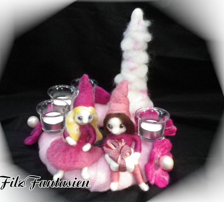 Adventskranz Wichtelpärchen Adventskranz Wichtelpärchen von FilzFantasien