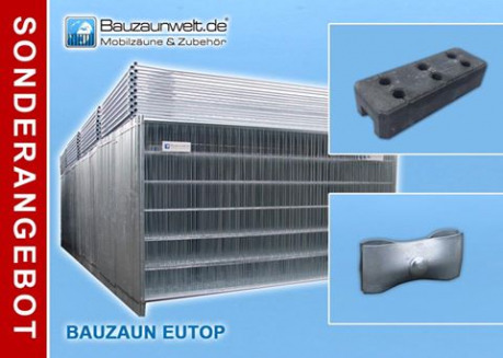 Bauzaun EUTOP - 25/29er Set inkl. Transportpalette Bauzaun EUTOP - 25/29er Set inkl. Transportpalette von Bauzaunwelt