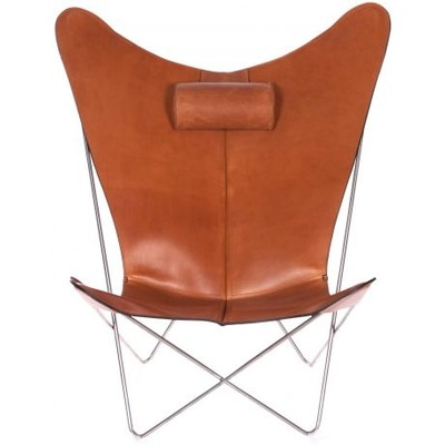 OX Denmarq KS Chair Schmetterlingstuhl mit Kopfkissen, Leder OX Denmarq KS Chair Schmetterlingstuhl mit Kopfkissen, Leder von EIKORA