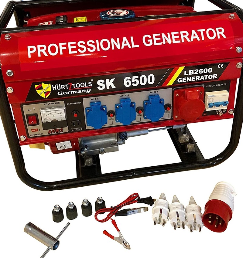 Stromerzeuger Stromgenerator 6,5 PS Benzin mit Kraftstromanschluss MEGA Angebot von KFZ-Schraubershop