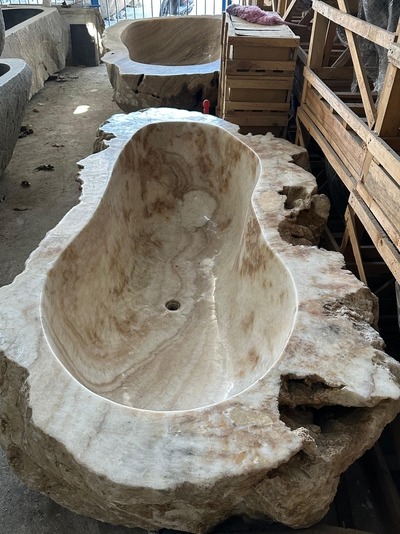 Badewanne Freistehende Bad Wanne Onyx Marmor Natur Steinwanne Becken Natursteinbadewanne Badewanne Freistehende Bad Wanne Onyx Marmor Natur Steinwanne Becken Natursteinbadewanne von TARSHOPBALI