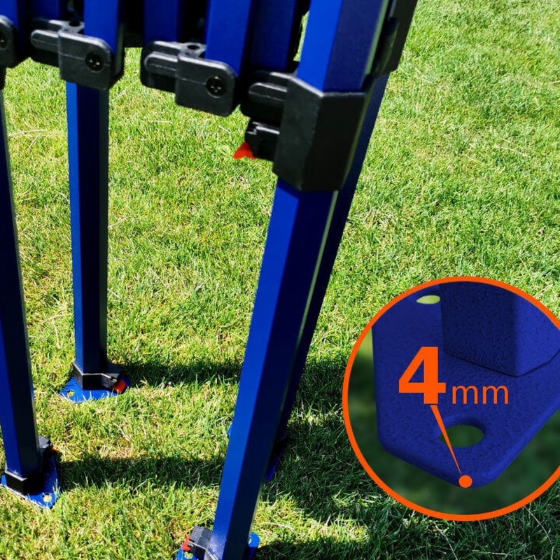 Gartenzelt 2x2m Exclusive Stahl Beige von Brimo