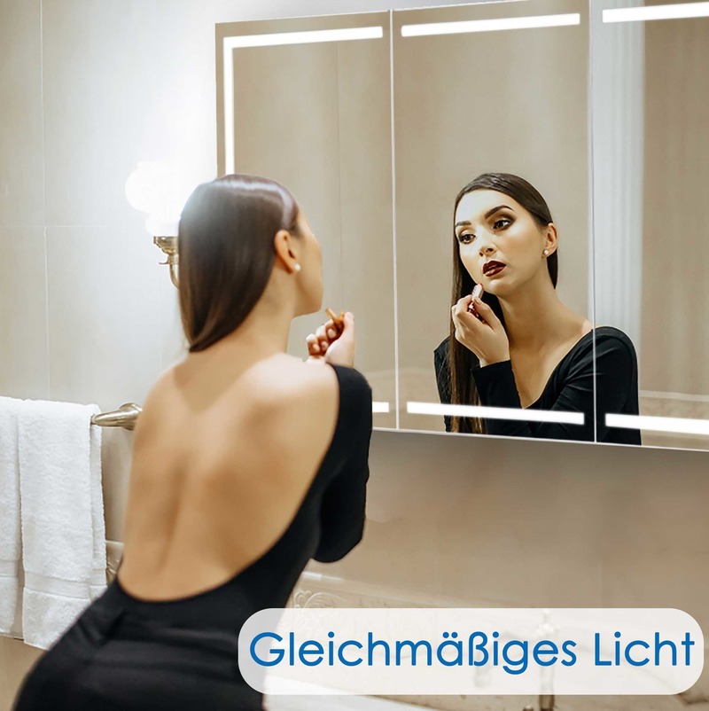 Spiegelschrank mit umlaufender LED Beleuchtung HAPA Design Milano 80cm Spiegelschrank mit umlaufender LED Beleuchtung HAPA Design Milano 80cm von HAPA Design Shop
