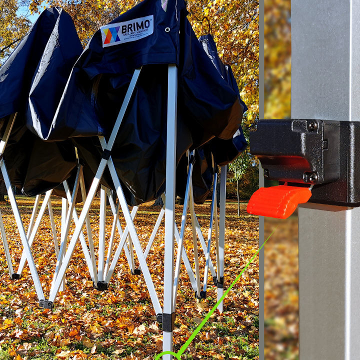 Laube 2x3m Super Aluminium Blau von Brimo