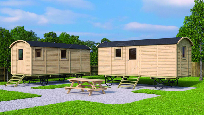 Zirkuswagen Holz 237x600cm Tuindeco Zirkuswagen Holz 237x600cm Tuindeco von QS-Gartendeco