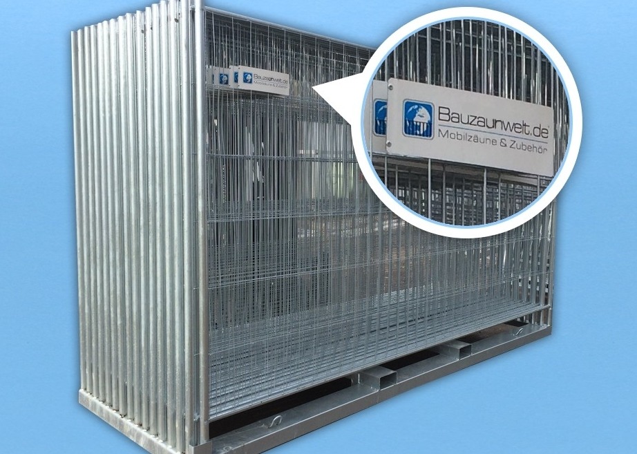Bauzaun AP1 - Set inkl. Transportpalette Bauzaun AP1 - Set inkl. Transportpalette von Bauzaunwelt
