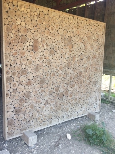 Paravent Spanische Wand Stellwand Raumteiler Sichtschutz Trennwand Teak Holz Äste von TARSHOPBALI