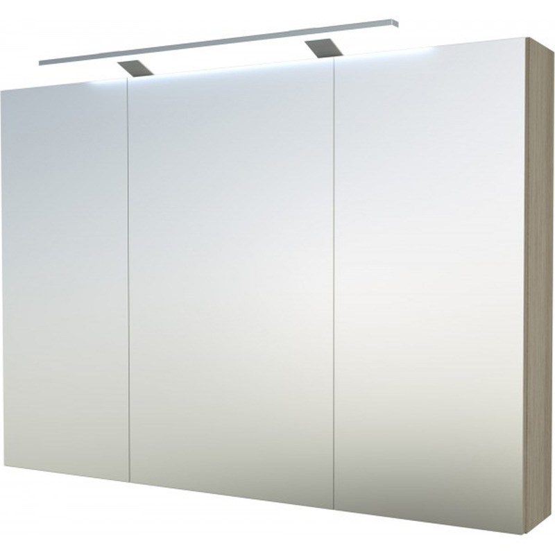 Albero Design Lucca Spiegelschrank mit LED Aufsteckleuchte, esche - 100 x 70cm Albero Design Lucca Spiegelschrank mit LED Aufsteckleuchte, esche - 100 x 70cm von EIKORA