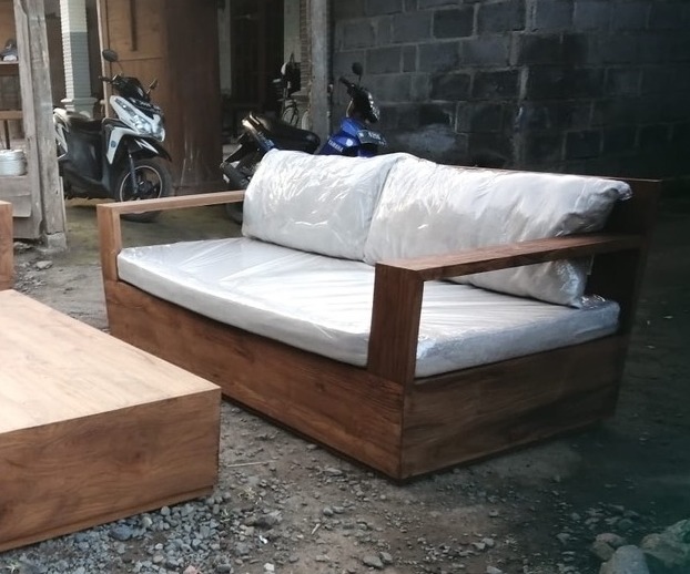 Sofa Loungesofa Outdoorsofa Teakholz Outdoor Gartensofa Terrassen Sitzmöbel Gartenmöbel Lounge Couch von TARSHOPBALI