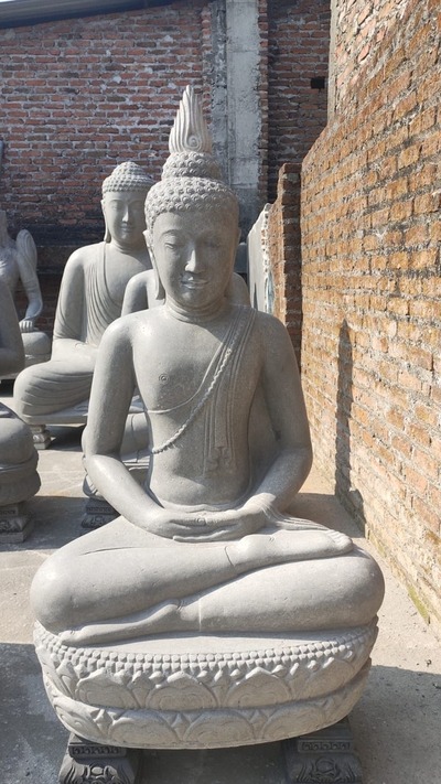 Skulptur Buddha Steinskulptur Budha Steinbuddha Statue Feng Shui Garten Dekoration Skulpturen Skulptur Buddha Steinskulptur Budha Steinbuddha Statue Feng Shui Garten Dekoration Skulpturen von TARSHOPBALI