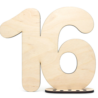 HAGEFOL Gästebuch Holz Deko Schild Zahl 16 - zum selbst beschriften als Geschenk mit Ständer und Geburtstagskerzenhalter - für 16 Geburtstag Deko, 16 Jahre Jubiläum oder Hochzeit HAGEFOL Gästebuch Holz Deko Schild Zahl 16 - zum selbst beschriften als Geschenk mit Ständer und Geburtstagskerzenhalter - für 16 Geburtstag Deko, 16 Jahre Jubiläum oder Hochzeit von HAGEFOL