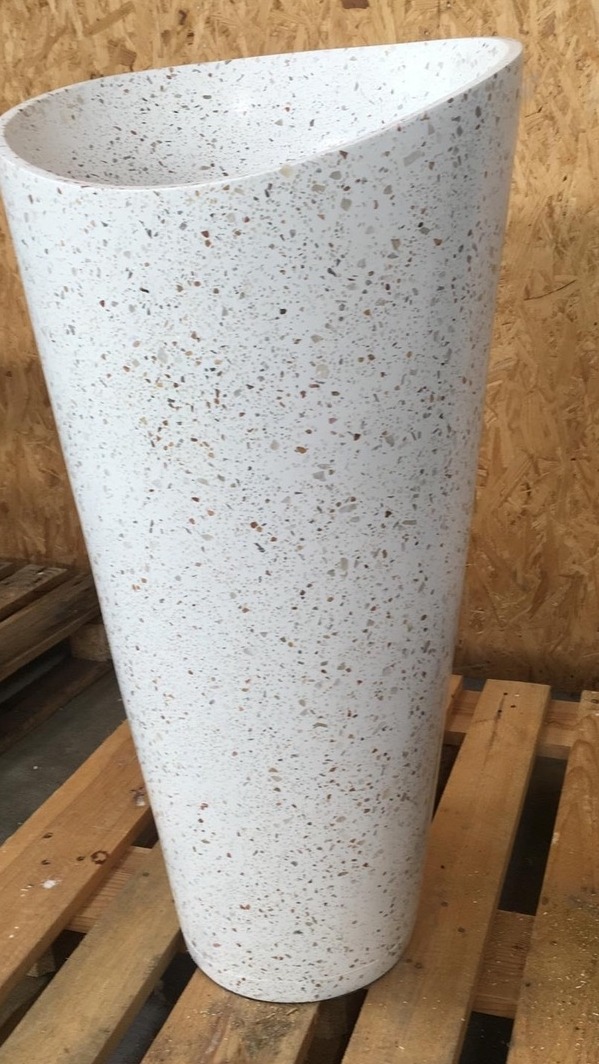 Waschbeckensäule Terrazzo Stein Handwaschbeckensäule Waschbecken Säule Standwaschbecken Waschschale Waschbeckensäule Terrazzo Stein Handwaschbeckensäule Waschbecken Säule Standwaschbecken Waschschale von TARSHOPBALI