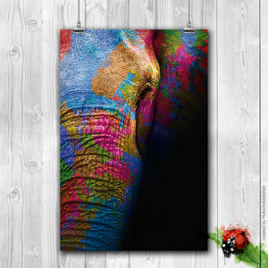 Colorful Elephant von Mutschekiebchen