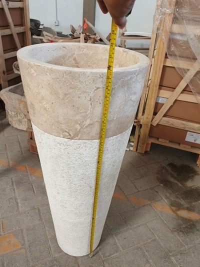 Waschbeckensäule Marmor Steinwaschbeckensäule Handwaschbeckensäule Waschbecken Handwaschbecken von TARSHOPBALI